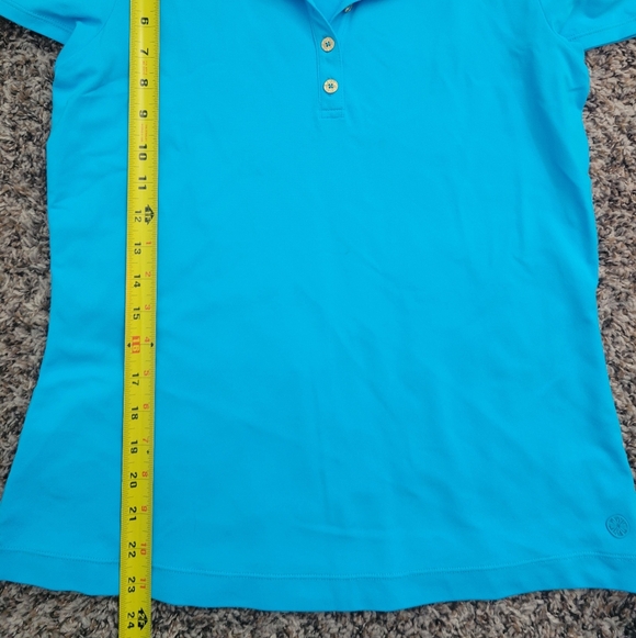 Lilly Pulitzer Luxletics Frida Puff Sleeve Polo - Picture 8 of 8